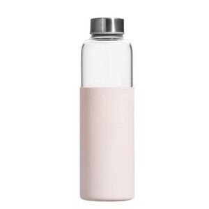 Kylie Cosmetics Kylie Jenner Pink Glass Water Bottle New Damaged Box Unused Gift